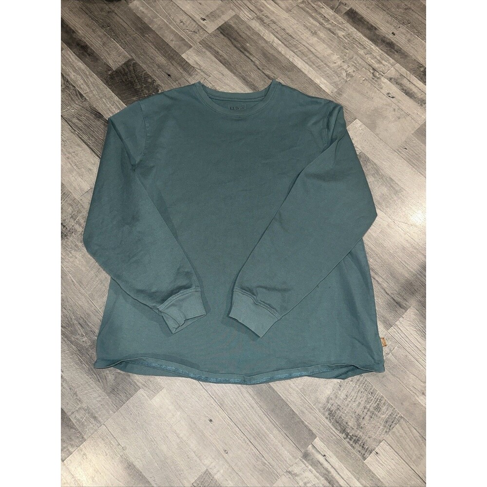 L.L. Bean Turquoise Cotton Long sleeve Size Xl